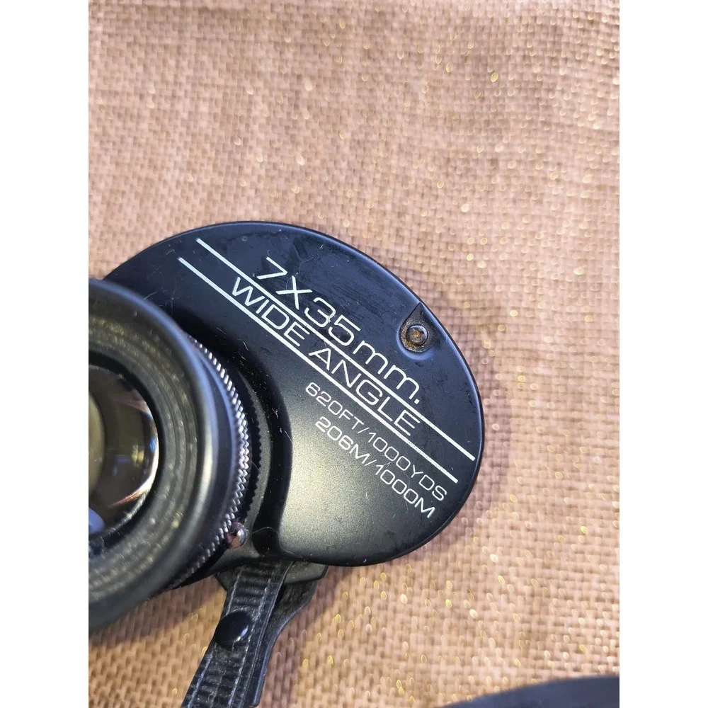 Vintage Tasco Zip 435Z Binoculars 7x35 Wide Angle Multi Coated Made In Japan